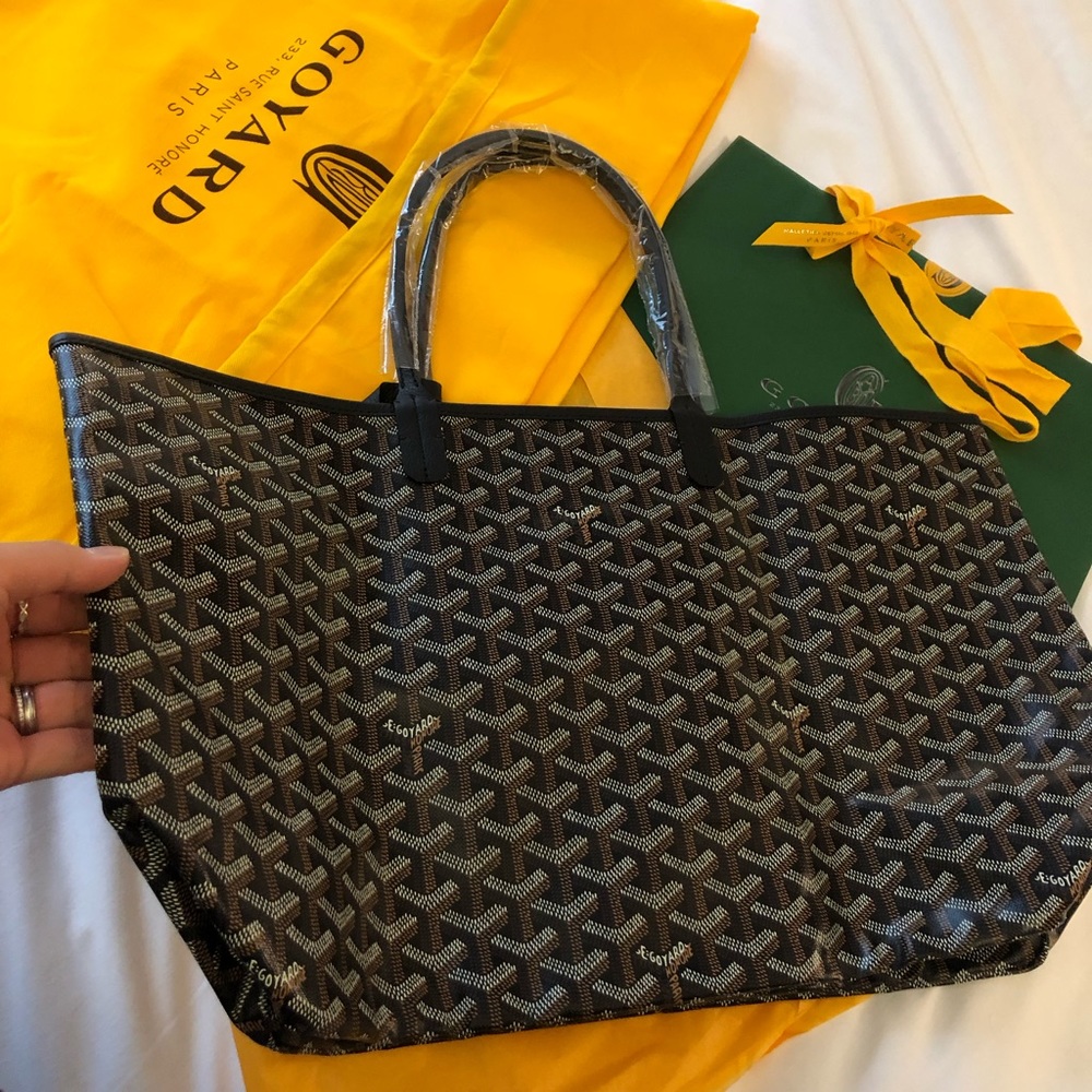 NEW- Goyard St. Louis PM Tote in Black